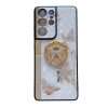 For Samsung Galaxy S23 FE/S23+/S23/S22+/S22/S21 Ultra/S21+/S21/A52 Phone Case Ladies Girl, Luxury Cute Sparkling Rhinestone Butterfly Flower Design With Ring Stand, Electroplated Glitter Girl Hard Case