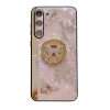 For Samsung Galaxy S23 FE/S23+/S23/S22+/S22/S21 Ultra/S21+/S21/A52 Phone Case Ladies Girl, Luxury Cute Sparkling Rhinestone Butterfly Flower Design With Ring Stand, Electroplated Glitter Girl Hard Case