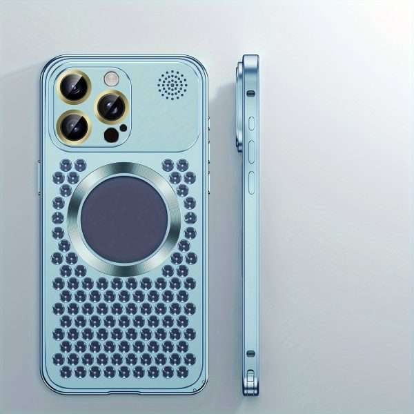 Metal Case For IPhone 15/15 Plus/15 Pro/15 ProMax, Aluminium Alloy Cover Case With Aromatherapy, Full Body Rugged Shockproof Protective, Scratch-resistant Metal Back Cover, Cooling Shell, Creative Gift For Friend
