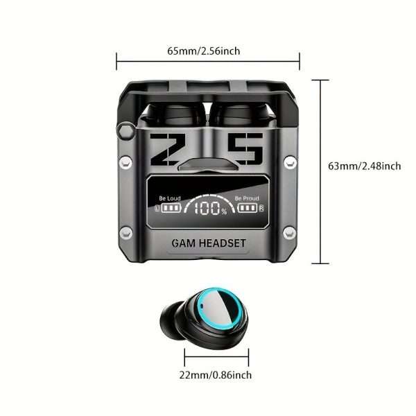 989d102e9c6a7f53a969ae1f6b85f37d TWS Wireless Earphones With BT 5.3, Touch Control, And LED Digital Display - Noise Reduction For High-Quality Music And Gaming On Smartphones, Wireless Earbuds, Steampunk TWS Ear In-Ear Headphones For Gaming, Meeting And Sports