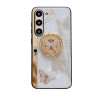 For Samsung Galaxy S23 FE/S23+/S23/S22+/S22/S21 Ultra/S21+/S21/A52 Phone Case Ladies Girl, Luxury Cute Sparkling Rhinestone Butterfly Flower Design With Ring Stand, Electroplated Glitter Girl Hard Case