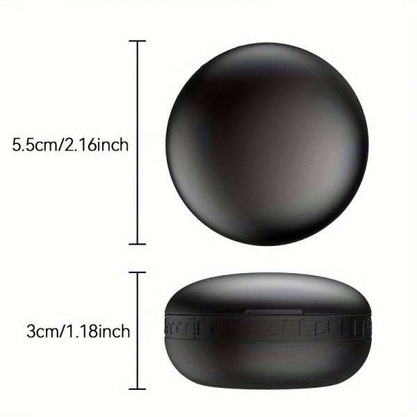Wireless Earphones, 5.3 Earphones With 4 High-definition ENC Noise Cancelling Microphones, 30H Playback Time, Sports Earphone Touch Control With LED Display Screen, In Ear Wireless Earphones For Android IOS, Black