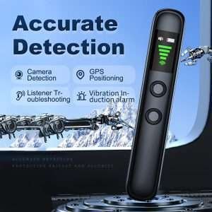 T66 Camera Detector Bug Detector Detects Cameras, GPS Trackers, Bugs With Infrared Scanning Signal Detection, And Privacy Protector Detective Equipment With Infrared Sensing Function Only, Without Wireless Signal Transmission.